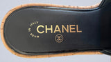 Chanel Tweed Cork CC Mule Sandal
