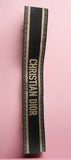 Christian Dior Canvas Black Embroidered Shoulder Strap