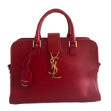 Saint Laurent Baby Cabas Tote, Red