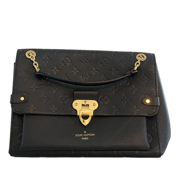 Louis Vuitton Vavin MM, Black Empreinte Leather