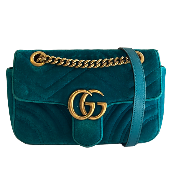 Gucci GG Marmont Mini Velvet Shoulder bag