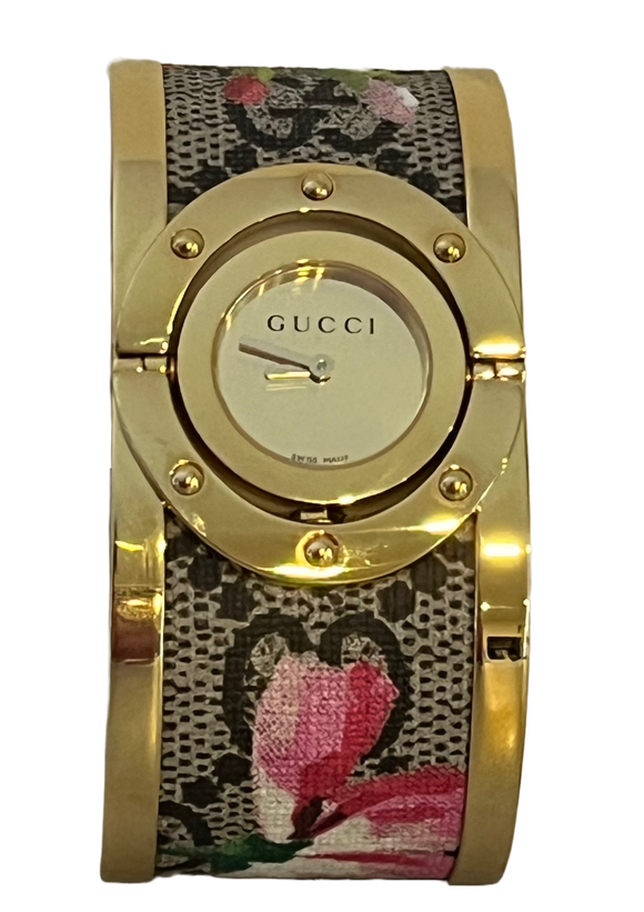Gucci Blossom Twirl Bangle Bracelet Watch