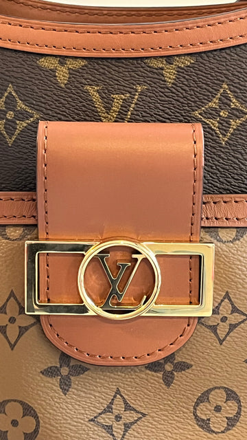 Louis Vuitton Dauphine Monogram Reverse MM Brown in Coated Canvas with  Gold-tone - US