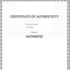 Certificate of Authenticity - Digital