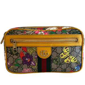 Gucci GG Supreme Monogram Flora Ophidia Belt Bag