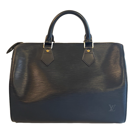 Louis Vuitton Vintage Speedy 30 Epi, Black