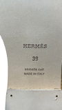 Hermes Oran Epsom Leather Sandals, Etoupe