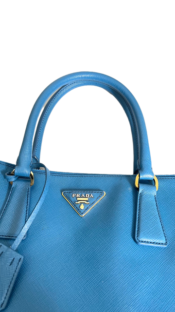 Prada Saffiano Medium Double Zip Bag – AMUSED Co