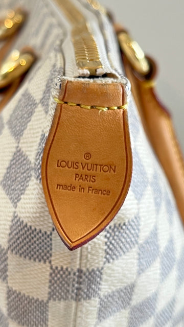 LOUIS VUITTON #42561 Saleya MM Damier Azur Canvas Handbag